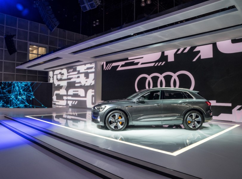 Electric vehicles on display at auto shows
