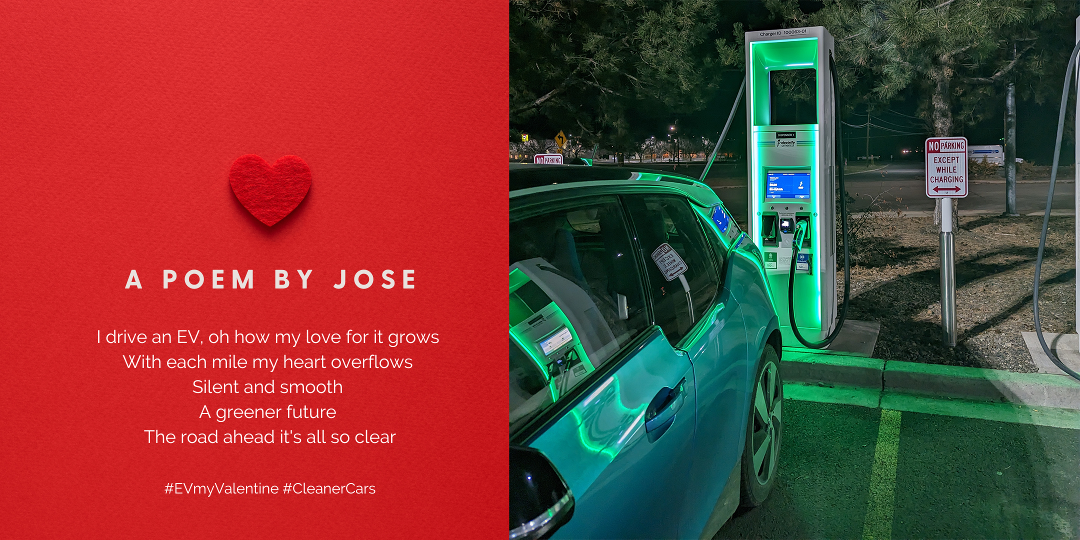 EV poem and car charging