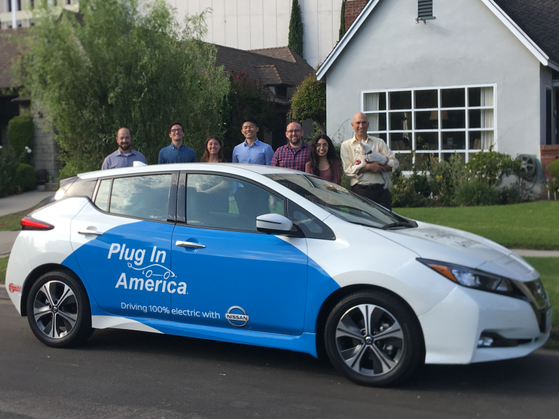 Nissan generously donates LEAF to Plug In America