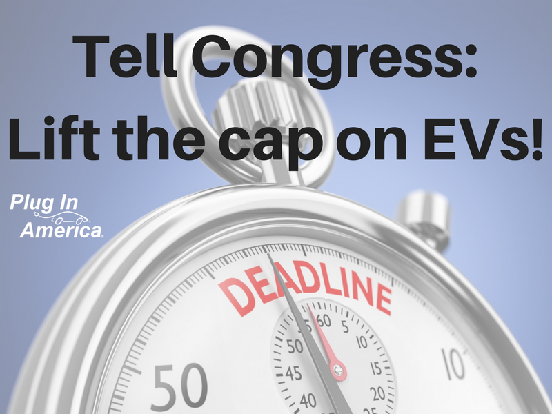Act right now to lift the cap on the EV tax credit and bring back the credit for EV charging stations and 2-3 wheeled electric motorcycles!
